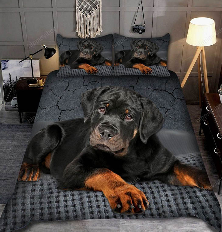 Rottweiler-3D-All-Over-Printed-Bedding-Set-1