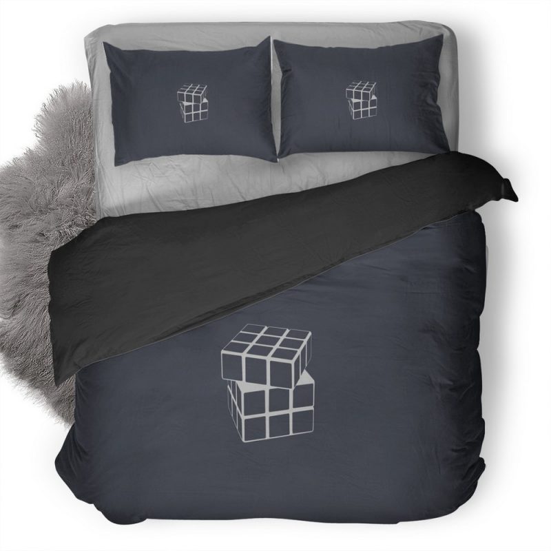 Rubiks Cube Minimalism U3 Duvet Cover and Pillowcase Set Bedding Set Rubiks Cube Minimalism U3 Duvet Cover and Pillowcase Set Bedding Set