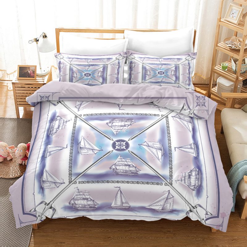 Sailboat Duvet Cover and Pillowcase Set Bedding Set Sailboat Duvet Cover and Pillowcase Set Bedding Set