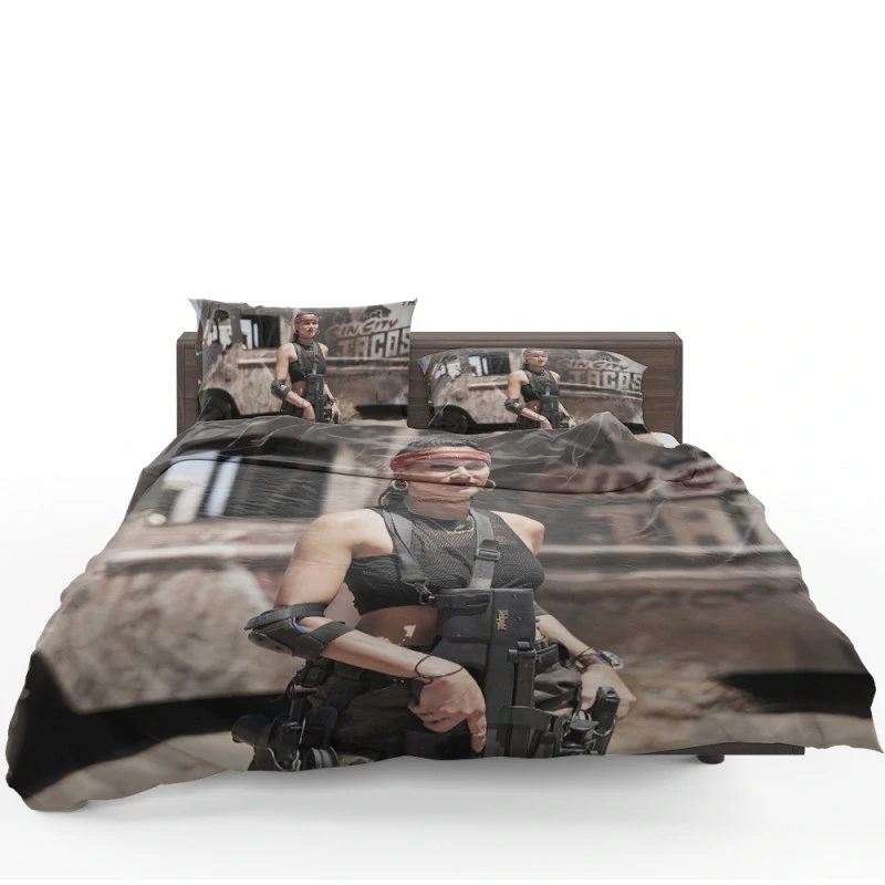 Samantha Jo as Chambers in the Movie Army of the Dead Bedding Set Samantha Jo as Chambers in the Movie Army of the Dead Bedding Set