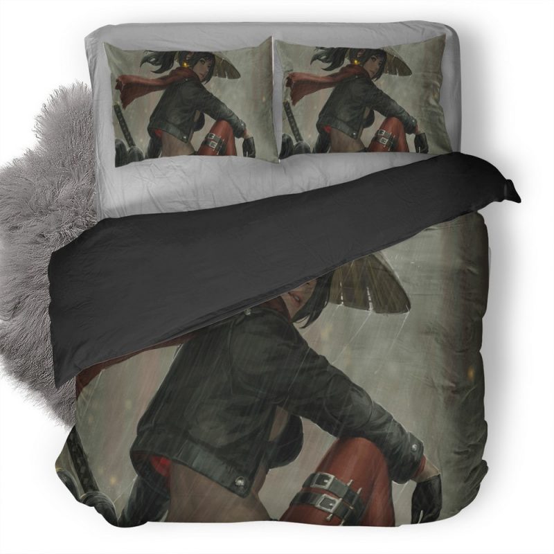 Samurai Warrior Katana Digital Art Uh Duvet Cover and Pillowcase Set Bedding Set Samurai Warrior Katana Digital Art Uh Duvet Cover and Pillowcase Set Bedding Set