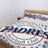 San Diego Padres Duvet Cover and Pillowcase Set Bedding Set 1004