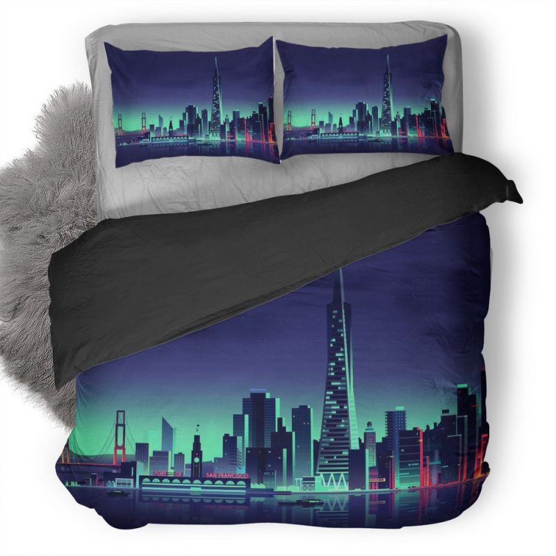 San Francisco Minimalist City Jx Duvet Cover and Pillowcase Set Bedding Set San Francisco Minimalist City Jx Duvet Cover and Pillowcase Set Bedding Set