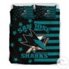 San Jose Sharks Flag Bedding Set