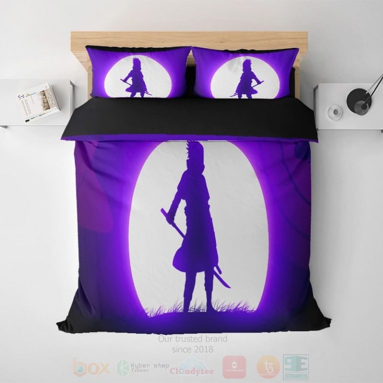 Sasuke-Rise-Of-Sun-Sharingan-Embossed-Naruto-Bedding-Set-1