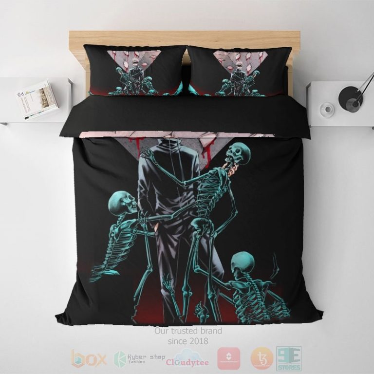 Satoru-Goju-Cursed-Skulls-Embossed-Jujutsu-Kaisen-Bedding-Set-1