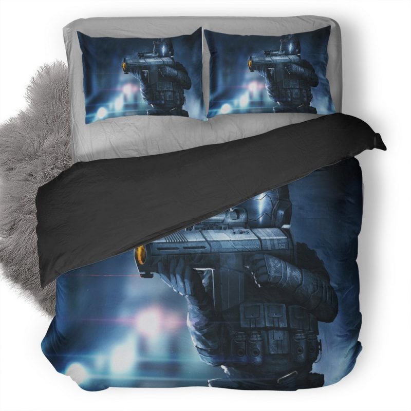 Sci Fi Soldier With Shield 0U Duvet Cover and Pillowcase Set Bedding Set Sci Fi Soldier With Shield 0U Duvet Cover and Pillowcase Set Bedding Set