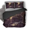 Science Fiction Future City Jj Duvet Cover and Pillowcase Set Bedding Set