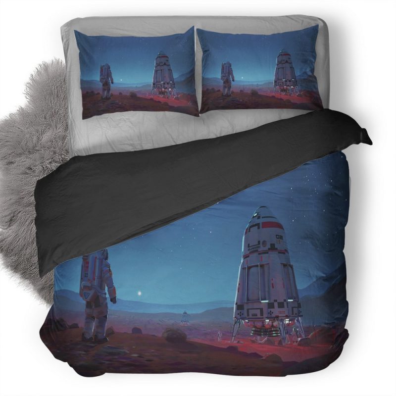 Scifi Astronaut Space Mars Is Duvet Cover and Pillowcase Set Bedding Set Scifi Astronaut Space Mars Is Duvet Cover and Pillowcase Set Bedding Set