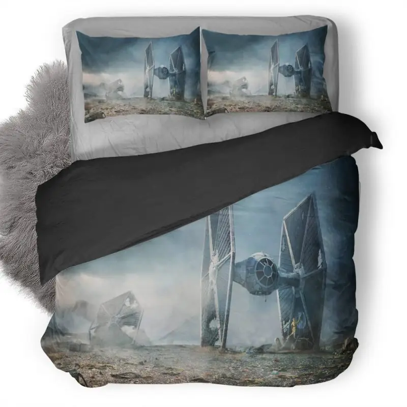 Scifi C 3Po R2 D2 Star Wars Tie Fighter Sr Duvet Cover and Pillowcase Set Bedding Set Scifi C 3Po R2 D2 Star Wars Tie Fighter Sr Duvet Cover and Pillowcase Set Bedding Set