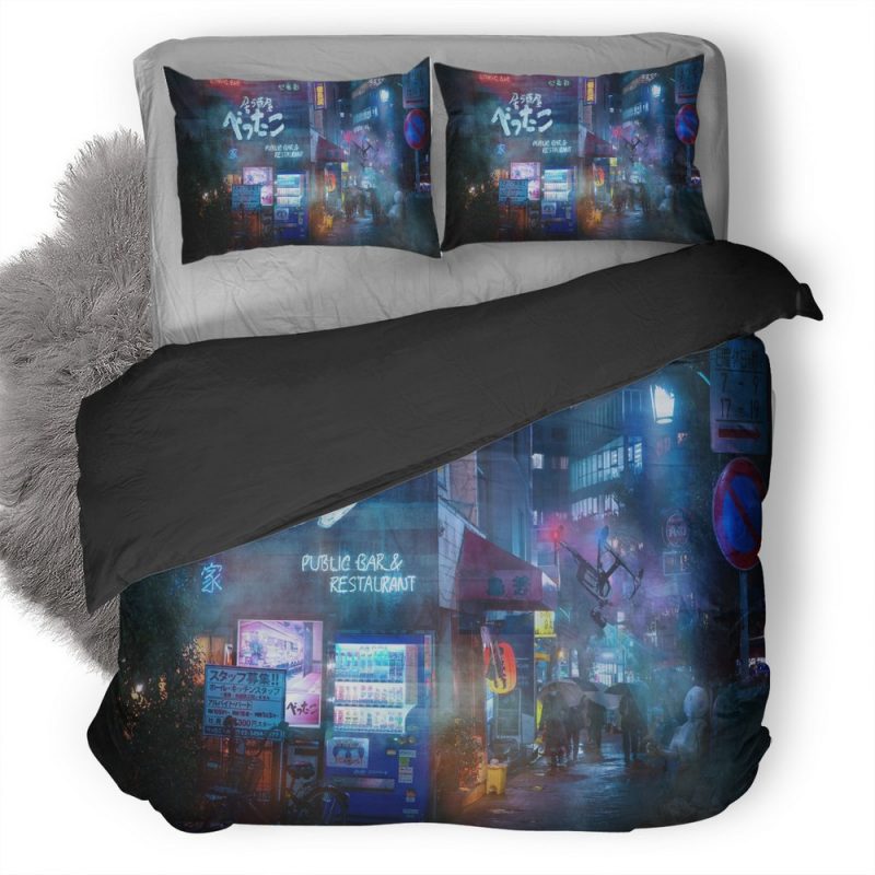 Scifi City Iz Duvet Cover and Pillowcase Set Bedding Set Scifi City Iz Duvet Cover and Pillowcase Set Bedding Set