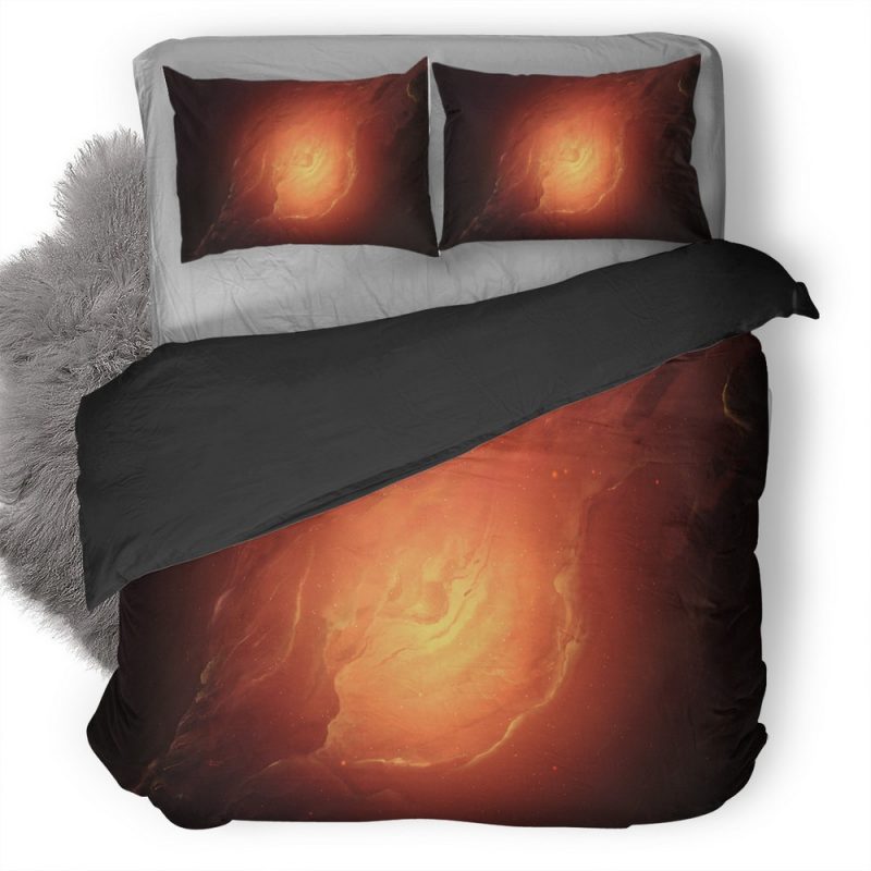 Scifi Nebula Orange Space 8J Duvet Cover and Pillowcase Set Bedding Set Scifi Nebula Orange Space 8J Duvet Cover and Pillowcase Set Bedding Set