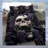 Screaming Skull Quilt Bedding Set