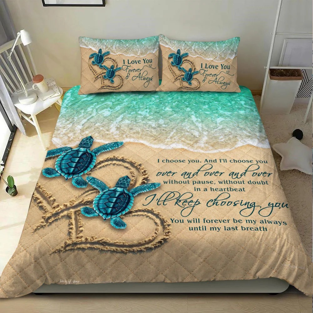 Sea-Turtle-Couple-I-Love-You-And-ILl-Choose-You-Bedding-Set-1