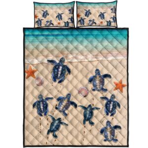 Sea Turtle On The Beach All Over Print Bedding Set