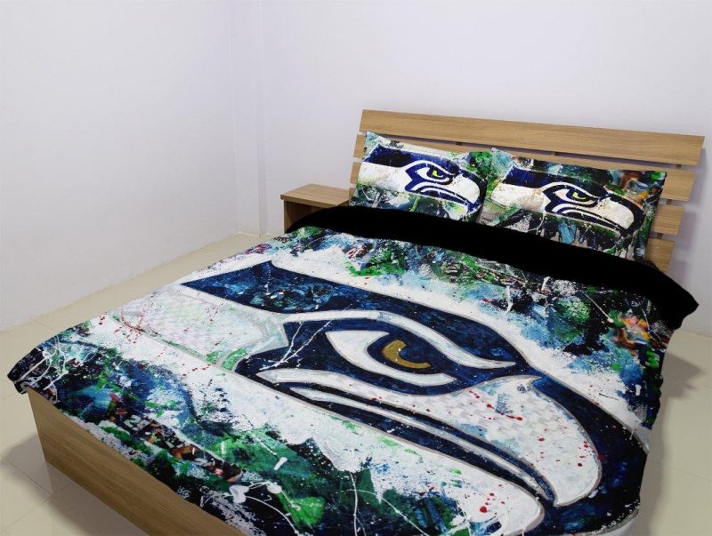 Seattle Seahawks Duvet Cover and Pillowcase Set Bedding Set 1056 Seattle Seahawks Duvet Cover and Pillowcase Set Bedding Set 1056