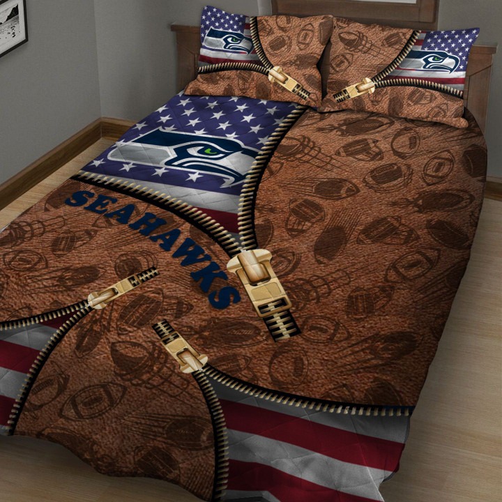 Seattle-Seahawks-Nfl-American-Flag-Leather-Pattern-Bedding-Set-1
