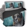 Secret Santa Dog Snow C9 Duvet Cover and Pillowcase Set Bedding Set