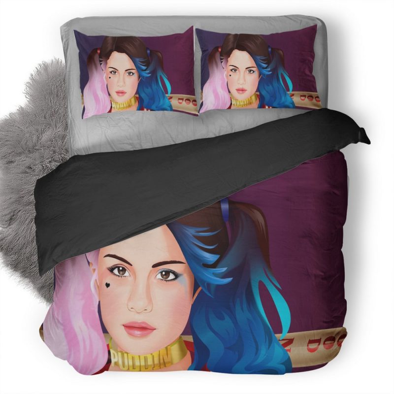 Selena Gomez As Harley Quinn Av Duvet Cover and Pillowcase Set Bedding Set Selena Gomez As Harley Quinn Av Duvet Cover and Pillowcase Set Bedding Set