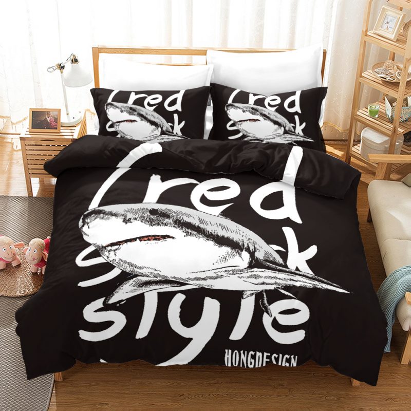 Shark Duvet Cover and Pillowcase Set Bedding Set 825 Shark Duvet Cover and Pillowcase Set Bedding Set 825