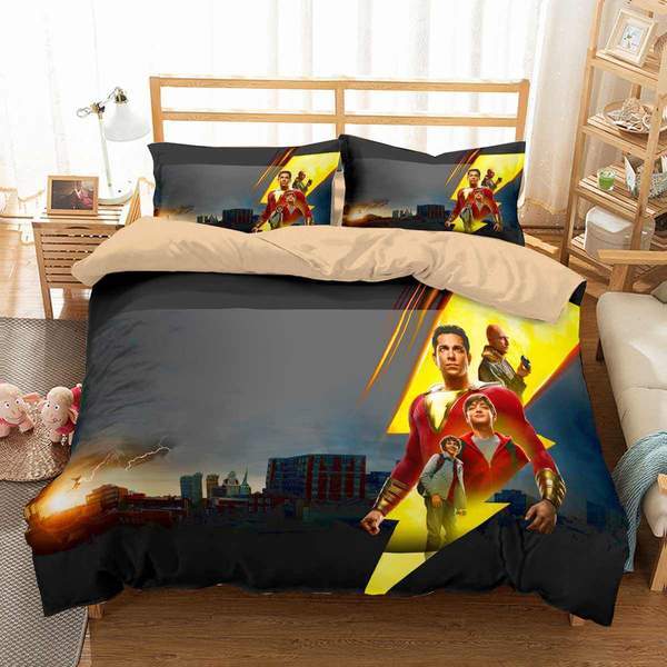 Shazam 2 Duvet Cover and Pillowcase Set Bedding Set Shazam 2 Duvet Cover and Pillowcase Set Bedding Set