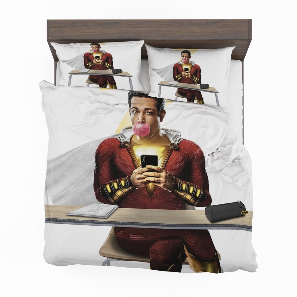 Shazam-Movie-Zachary-Levi-DC-Bedding-Set-1