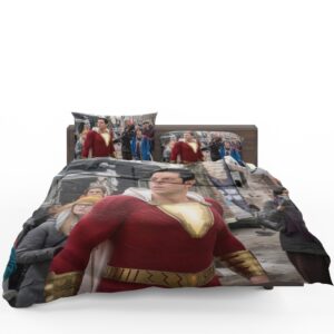 Shazam Movie Zachary Levi Jack Dylan Grazer Bedding Set