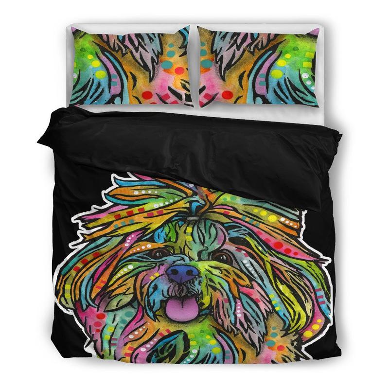 Shih Tzu 2 Duvet Cover and Pillowcase Set Bedding Set Shih Tzu 2 Duvet Cover and Pillowcase Set Bedding Set