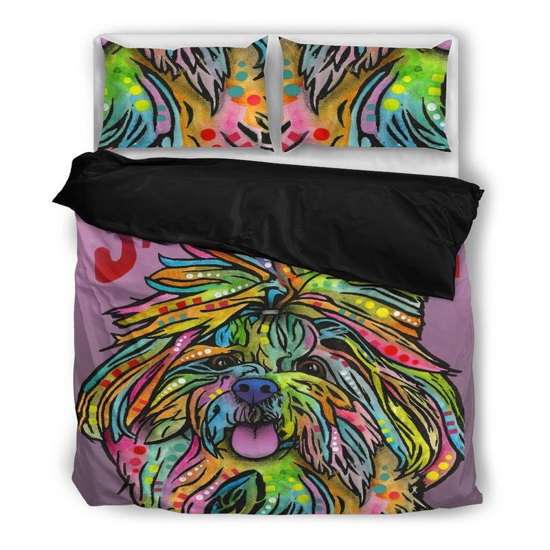 Shih Tzu 3 Duvet Cover and Pillowcase Set Bedding Set Shih Tzu 3 Duvet Cover and Pillowcase Set Bedding Set