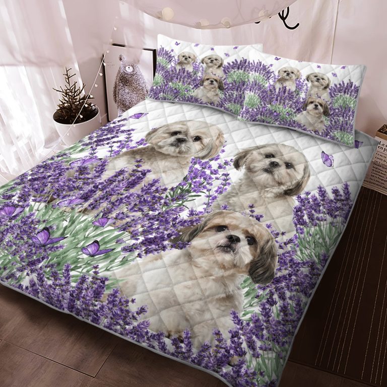 Shih-Tzu-Lavender-Quilt-Bedding-Set-2
