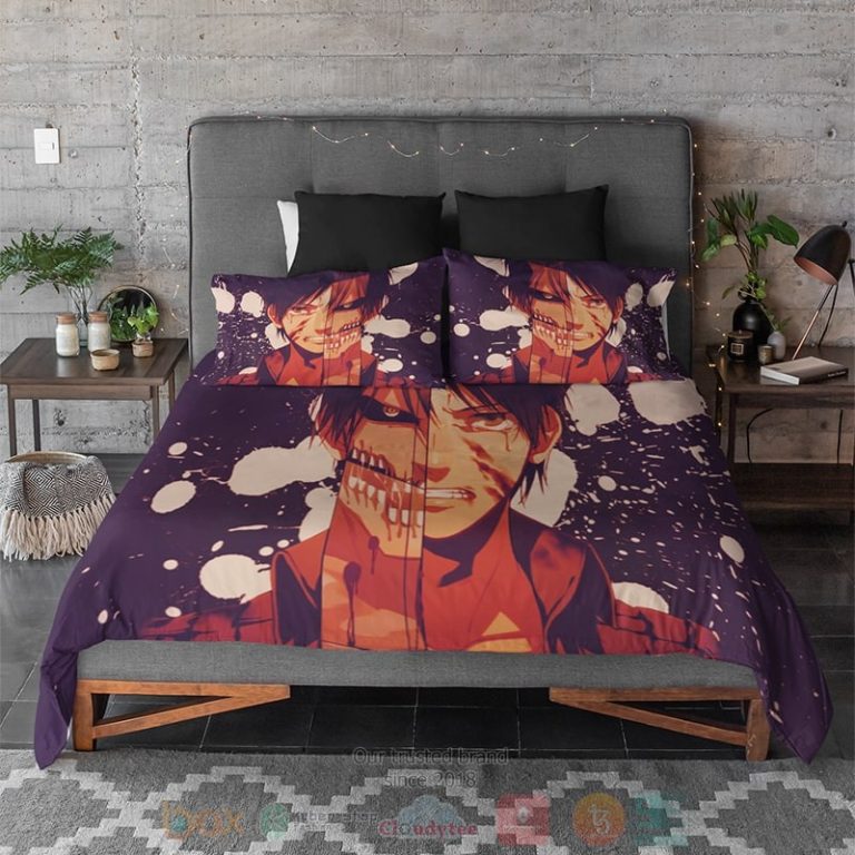 Shingeki-No-Kyojin-Eren-Yeager-Titan-Crossover-Soft-Attack-On-Titan-Bedding-Set-2