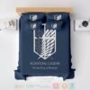 Shingeki No Kyojin For The Glory Of Humanity Embossed Attack On Titan Bedding Set