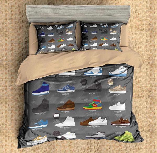 Shoes Duvet Cover and Pillowcase Set Bedding Set Shoes Duvet Cover and Pillowcase Set Bedding Set