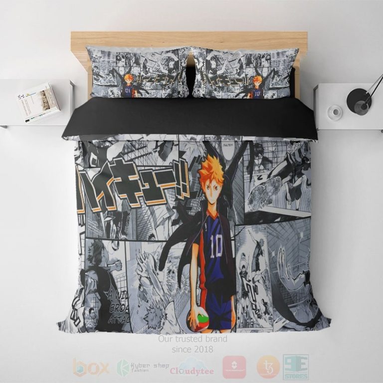 Shoyo-Hinata-Manga-Art-Embossed-Vine-Down-Haikyuu-Bedding-Set-1