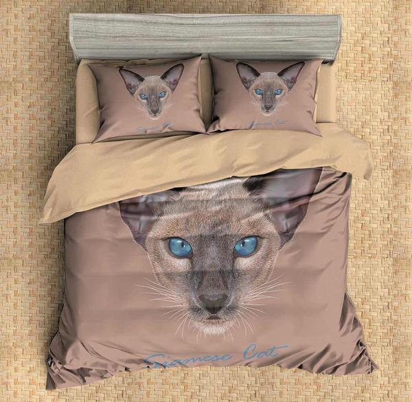 Siamese Cat Duvet Cover and Pillowcase Set Bedding Set Siamese Cat Duvet Cover and Pillowcase Set Bedding Set