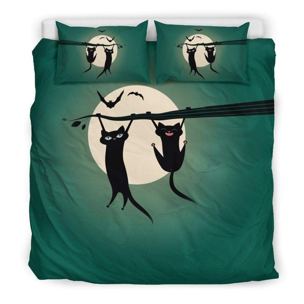 Silly Cats Hanging On A Branch Duvet Cover and Pillowcase Set Bedding Set Silly Cats Hanging On A Branch Duvet Cover and Pillowcase Set Bedding Set