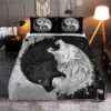 Skoll And Hati Sons Of Fenrir Yggdrasil Viking Quilt Bedding Set