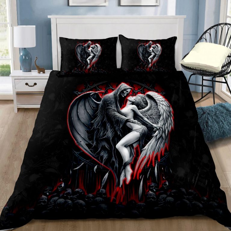 Skull-Evil-And-Angel-Bedding-Set-1