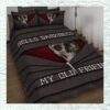 Skull Hello Darkness My Old Friend Quilt Bedding Set