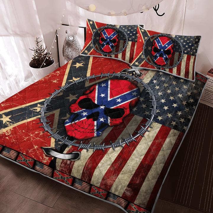 Skull-The-Southern-States-Flag-Bedding-Set-1