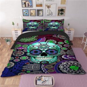 Skull Usa Cool 4 Duvet Cover and Pillowcase Set Bedding Set