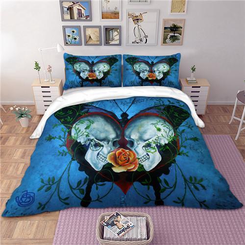 Skull Usa Cool 5 Duvet Cover and Pillowcase Set Bedding Set Skull Usa Cool 5 Duvet Cover and Pillowcase Set Bedding Set