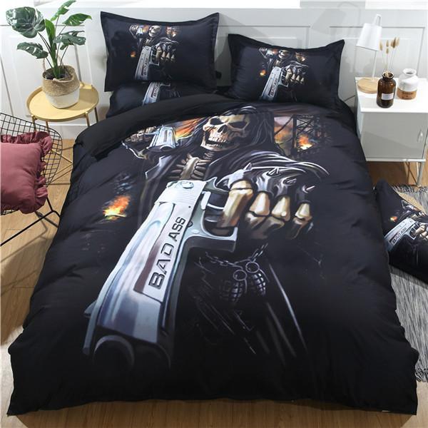 Skull s With Sheet Included Duvet Cover and Pillowcase Set Bedding Set Skull s With Sheet Included Duvet Cover and Pillowcase Set Bedding Set