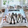Sky Fortnite Gamer Duvet Cover and Pillowcase Set Bedding Set