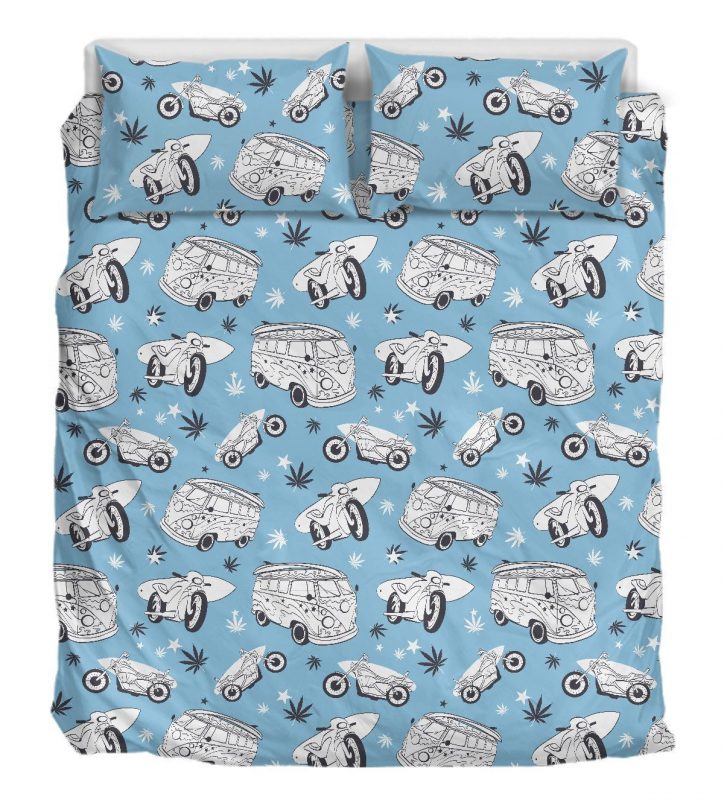Sleep With Hippie Van Duver Duvet Cover and Pillowcase Set Bedding Set Sleep With Hippie Van Duver Duvet Cover and Pillowcase Set Bedding Set