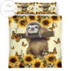 Sloth Sunflower Bedding Set