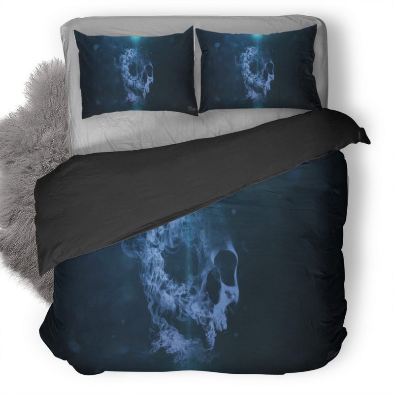 Smoke Skull Vk Duvet Cover and Pillowcase Set Bedding Set Smoke Skull Vk Duvet Cover and Pillowcase Set Bedding Set