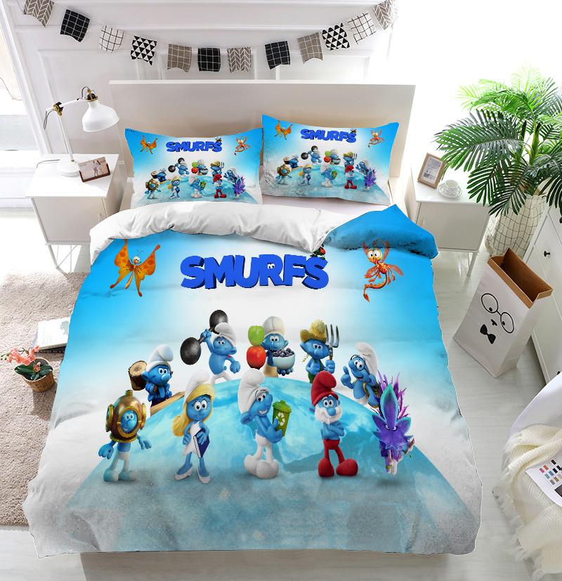 Smurfette Smurfs Duvet Cover and Pillowcase Set Bedding Set Smurfette Smurfs Duvet Cover and Pillowcase Set Bedding Set