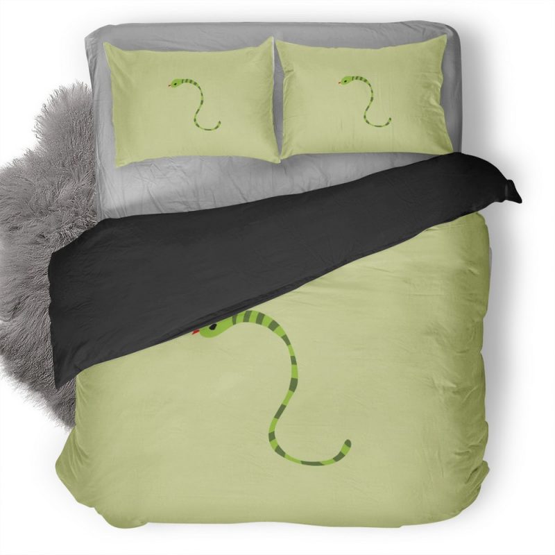 Snake Minimalism Wallpaper Duvet Cover and Pillowcase Set Bedding Set Snake Minimalism Wallpaper Duvet Cover and Pillowcase Set Bedding Set