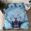 Snow Leopard Duvet Cover and Pillowcase Set Bedding Set